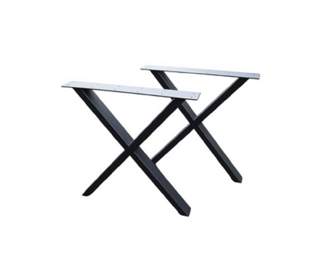 Metall Tischfüße-Set schwarz Typ X