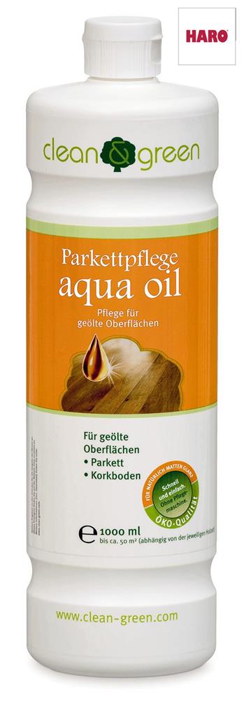 Haro Clean & Green Aqua Oil 1,0 Liter Erst-u.Nachpflege für geölte Oberfl.