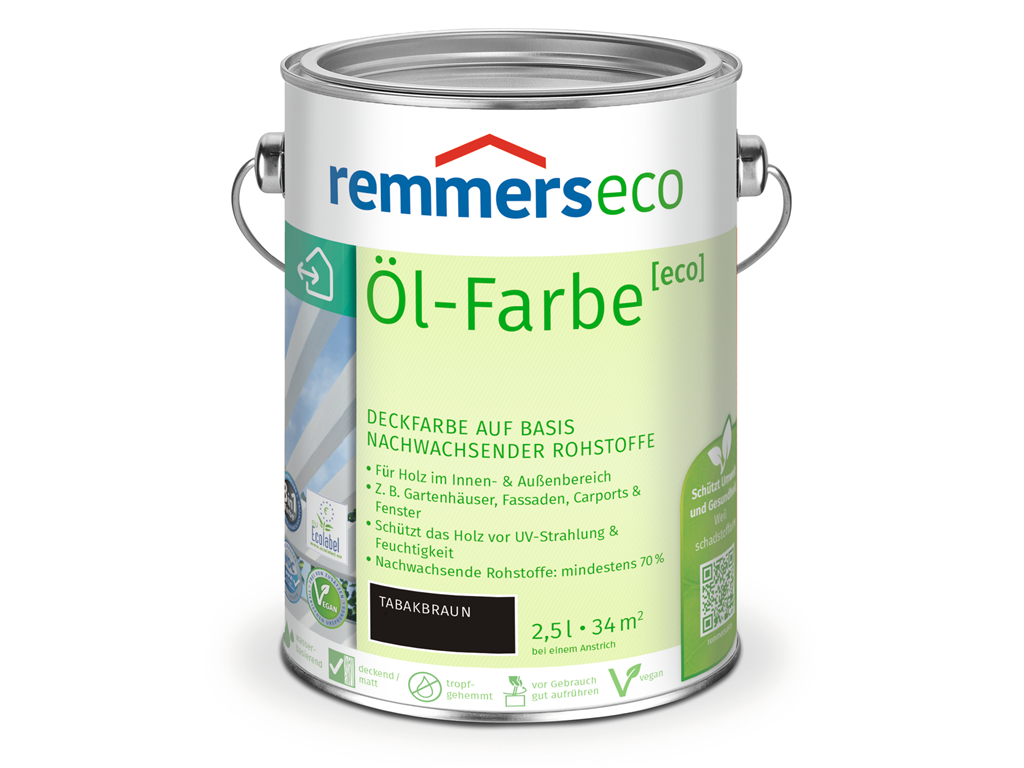 Remmers eco Öl-Farbe  2,50 Liter Tabakbraun