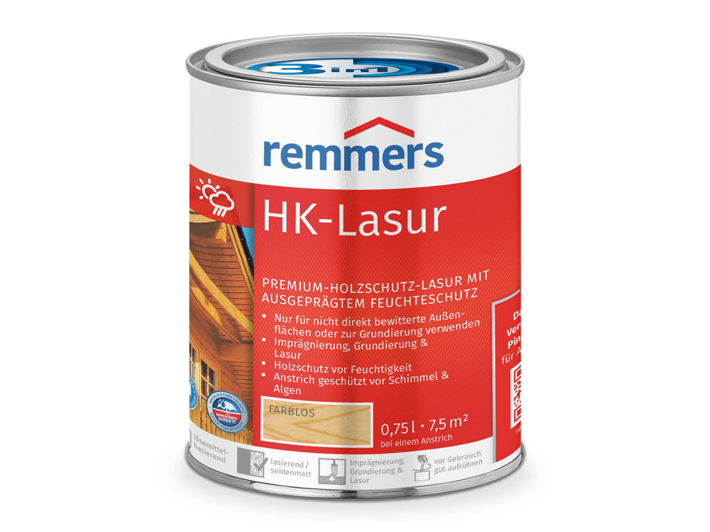Remmers Aqua HK-Lasur 3in1 plus 0,75 Liter Farblos