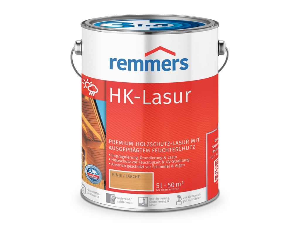 Remmers Aqua HK-Lasur 3in1 plus 5,0 Liter Pinie / Lärche