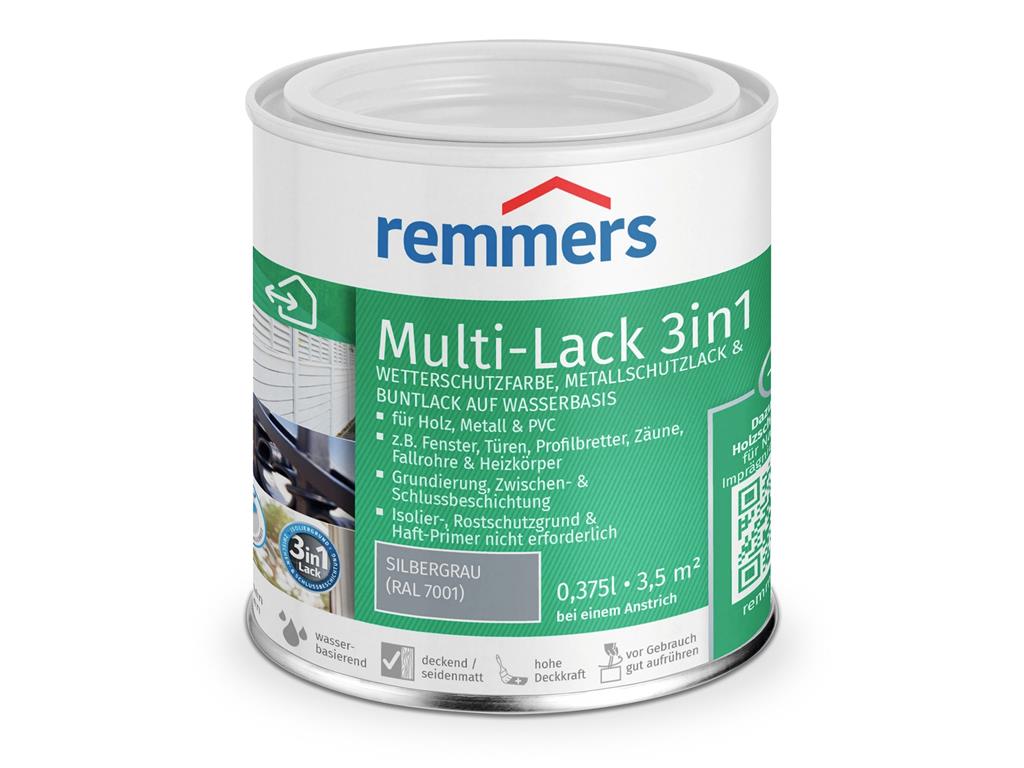 Remmers Multi-Lack 3in1 0,375 Ltr. Silbergrau RAL 7001