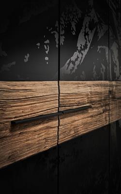 Holz in Form Reliefplatten 2468 Spalt linear, Asteiche