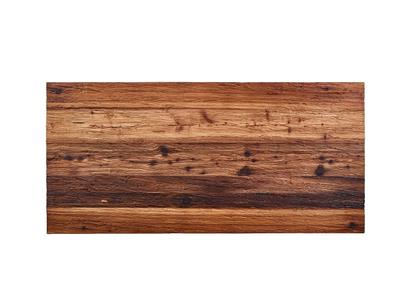 Holz in Form Tisch 2590 Chopped Wood Lärche geräuchert m. Chopped Wood Kante