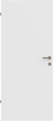 Grauthoff Tür CPL Weißlack RAL 9016 Smart2Kante Röhrenspanplatte - DIN links