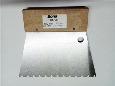 Bona Zahnspachtel 1000G (B10) für Parkettklebstoff