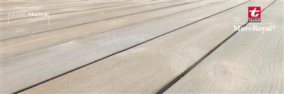 Terrassendielen Kiefer KDI grau, Strukturgehobelt allseitig in Leinöl ''eingekocht''