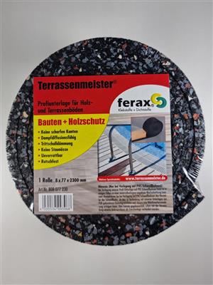 Ferax Terrassenmeister Profi-Unterlage für Terrassen, Rolle 8 x 77 x 2300 mm