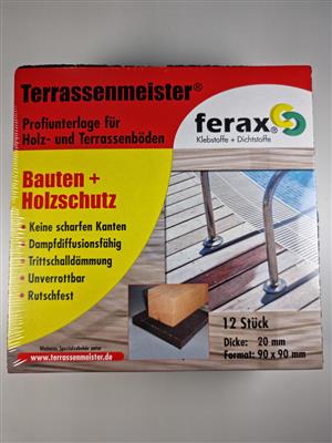 Ferax Terrassenmeister Profi-Unterlage für Terrassen, Quadrate mit 20 mm