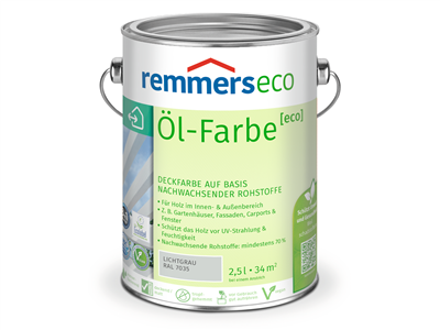 Remmers eco Öl-Farbe  2,50 Liter Lichtgrau RAL 7035