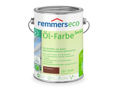 Remmers eco Öl-Farbe  2,50 Liter Rotbraun