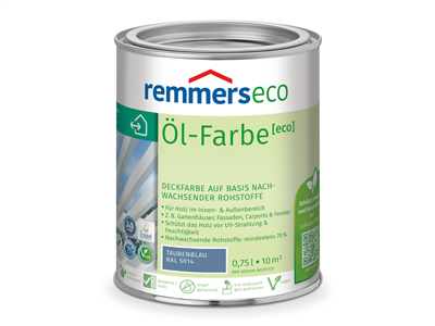 Remmers eco Öl-Farbe  0,75 Liter Taubenblau RAL 5014
