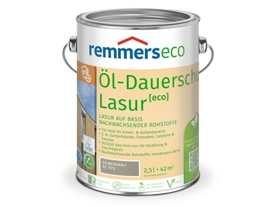 Remmers eco Dauerschutz Lasur 2,50 Liter Silbergrau RC-970