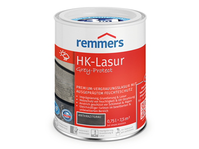 Remmers HK-Lasur 3in1 plus 0,75 Liter Anthrazitgrau
