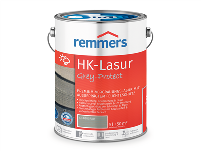 Remmers Aqua HK-Lasur plus 5,0 Liter Silbergrau