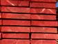 50x280 mm Fi/Ta Dielen C24 CE sägerau roh farbbehandelt rot, CE einzeln gestempelt
